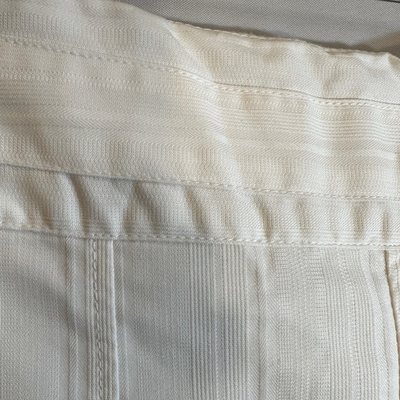 MKM Designs Womens Mini Skirt Size 7/8 White Cotton Buttons Buckle Strap Accents - Picture 5 of 8